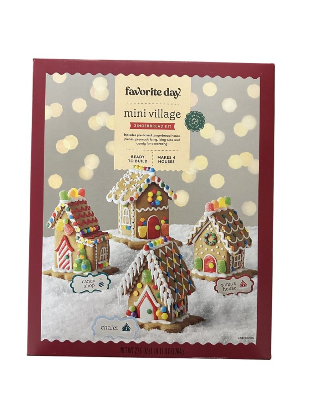 Target Favorite Day Mini VIllage Gingerbread Kit Ready to Build Makes 4 Houses
